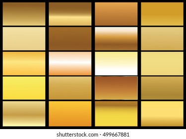 Gold background texture vector icon seamless pattern. Light, realistic, elegant, shiny, metallic and golden gradient illustration. Mesh vector. Design for frame, ribbon, coin, abstract
