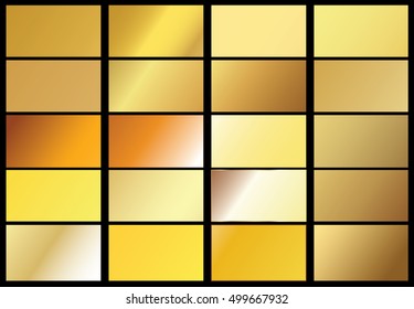 Gold background texture vector icon seamless pattern. Light, realistic, elegant, shiny, metallic and golden gradient illustration. Mesh vector. Design for frame, ribbon, coin, abstract