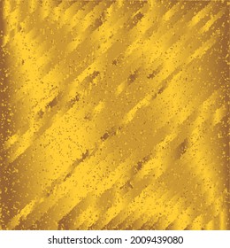 Gold background. Textured shiny pattern of lines and sequins. Fashion 2022. Idea for packaging, fabric, design element in vector