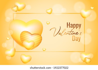 gold background valentine's day design