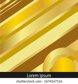 ilustración vectorial de fondo dorado. estilo art deco