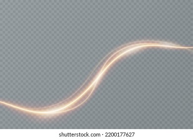 Gold background. wavy lines of fire. light effect.	