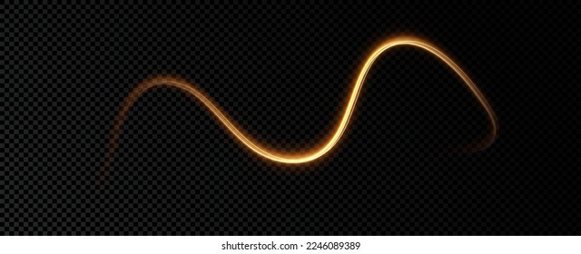 Gold background. wavy lines of fire. light effect.	