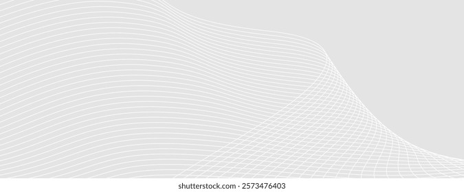 Gold background with wavy lines. The background is smooth and elegant, featuring a gold color with a subtle gold texture. Modern wavy line pattern background. Gold background vector.