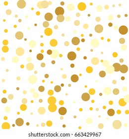 Scattered Gold Dots On White Background Stock Illustration 558936328 ...