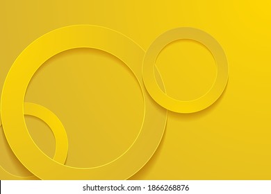 gold backgrounds. 3d circle papercut layer background.