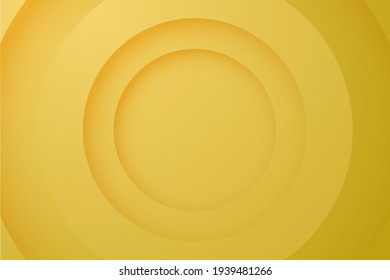 gold backgrounds. Abstract 3d circle papercut layer background.