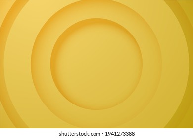 gold backgrounds. Abstract 3d circle papercut layer background.