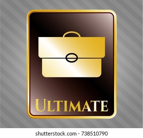  Gold badge with briefcase icon and Ultimate text inside