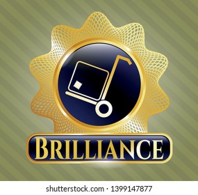  Gold badge with cargo icon and Brilliance text inside