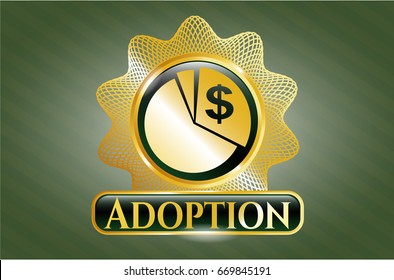Gold badge with Chart icon and Adoption text inside