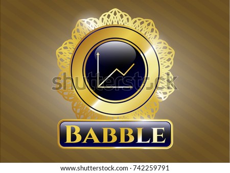  Gold badge with chart icon and Babble text inside