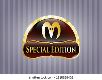  Gold badge with goat head icon and Special Edition text inside
