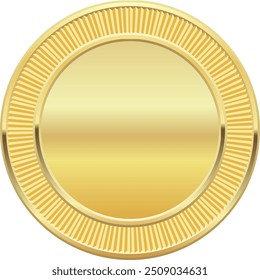 Etiqueta realista vazia de insígnia de distintivo dourado