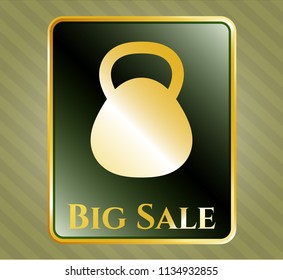  Gold badge with kettlebell icon and Big Sale text inside