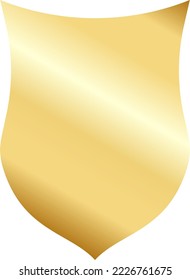 Gold Badge Label Design Illustration
