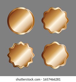 Gold badge or labels. Elegant design