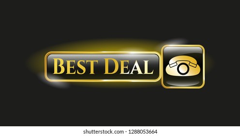  Gold badge with phone icon and Best Deal text inside