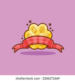 Gold Badges with Pet Footprint Shape Vector