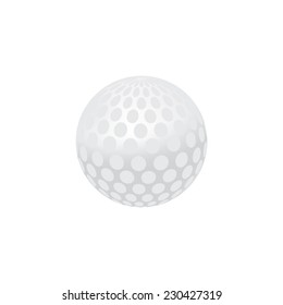 Gold ball, sports ball, sport equipment, isolated on white