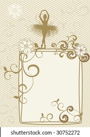 gold ballerina frame