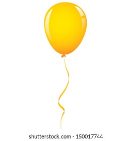 gold balloon ribbon