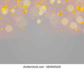 Gold balloons floating festive background, Celebrate a birthday, Poster, banner happy, Vector illustration for website