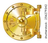 Gold Bank doors