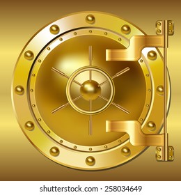 Gold Bank doors