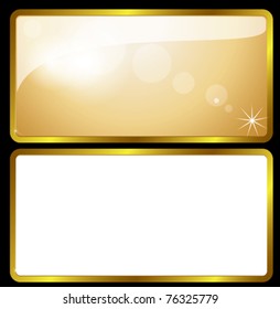 gold banner