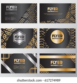 Design-Vorlage für goldene Banner-Hintergrundbilder, Vektorgrafik