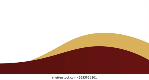 Oro Cabecera de Anuncio Onda Rojo y Oro
