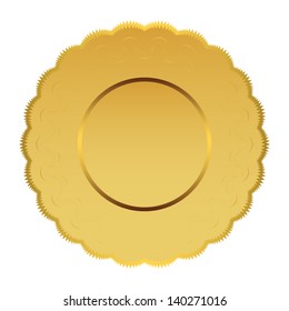 gold banner. vector