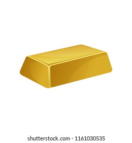 Gold bar, banking business, prosperity, treasure siymbol vector Illustration on a white background