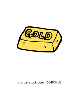 gold bar cartoon