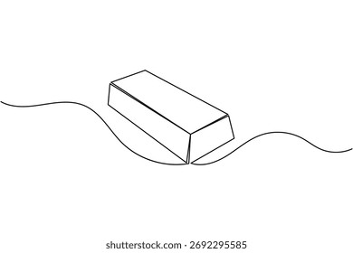 ilustração de vetor de conceito financeiro de desenho de linha contínua de ouro