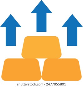 Gold Bar Currency 3D Rendering Icon Illustration