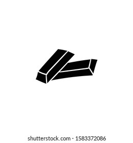 gold bar doodle icon vector hand drawing 