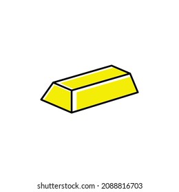  gold bar icon design template vector isolated illustration