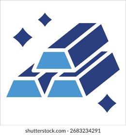 Elemento de icono de barra de oro para el diseño
