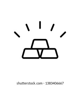 gold bar icon vector design template