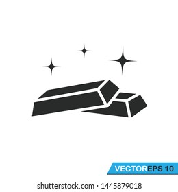 gold bar icon vector design illustration