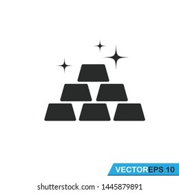 gold bar icon vector design illustration