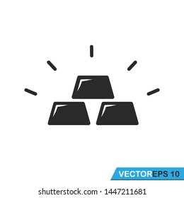 gold bar icon vector design template