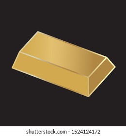 gold bar icon- vector illustration