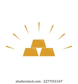 gold bar icon vector illustration design template.