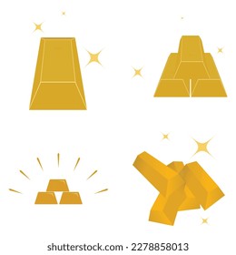 gold bar icon vector illustration design template.