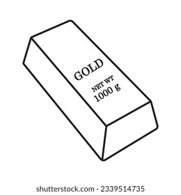 gold bar icon vector illustration design template.