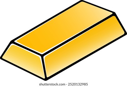 Goldbarren-Symbol - Vektorgrafik