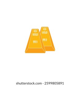 gold bar icon vector illustration design template.